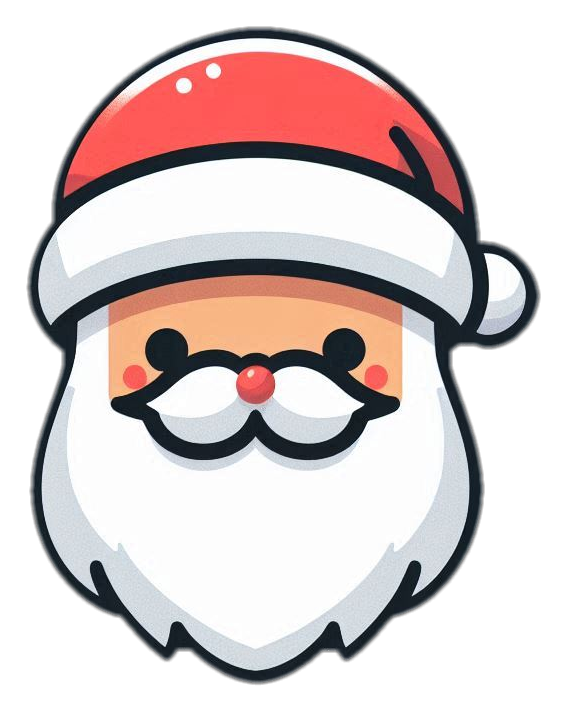 santa claus png with chimney scene