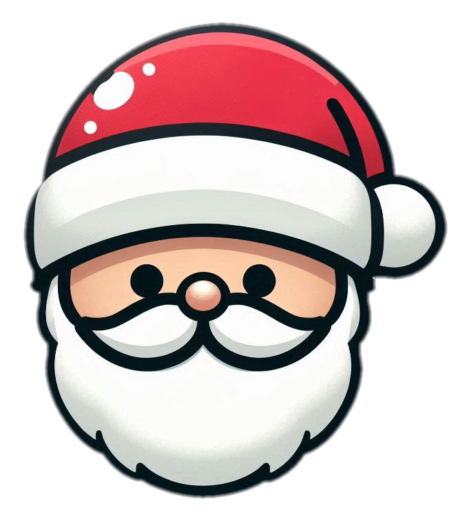 santa claus png with christmas hat