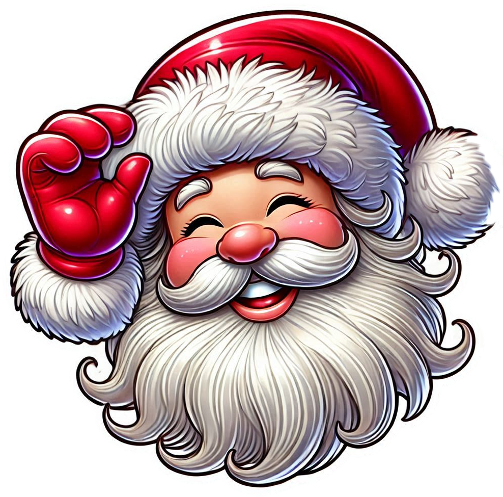 santa claus smiling face png free download