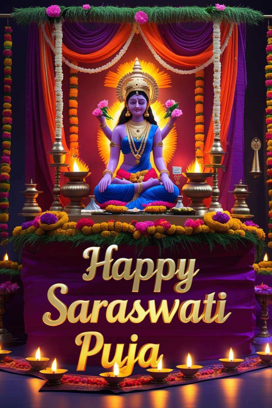 saraswati puja latest high-resolution images