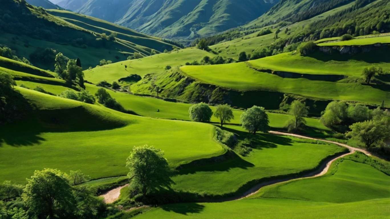 scenic green valley landscape wallpapers hd