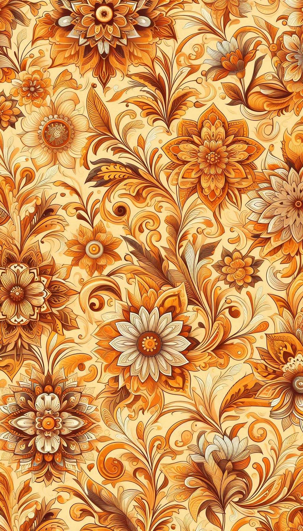 seamless yellow orange background for textile design