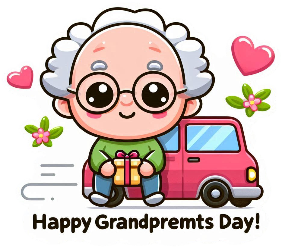 seasonal happy grandparents day png images for holiday-themed content