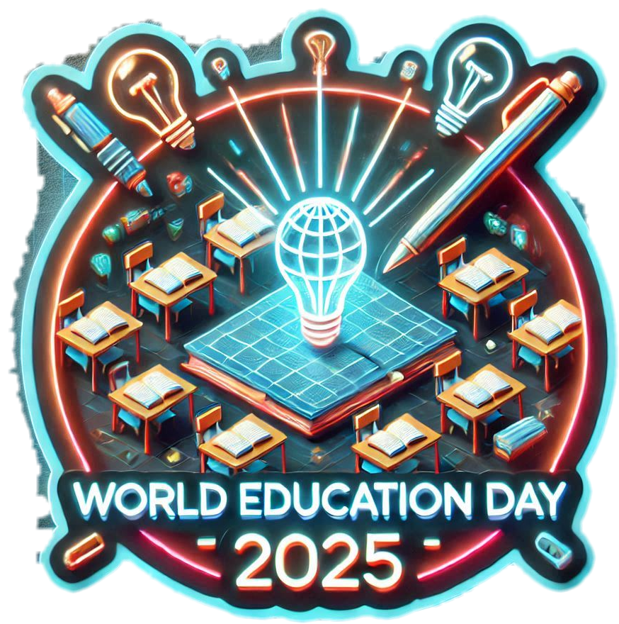 simple world education day 2025 png designs