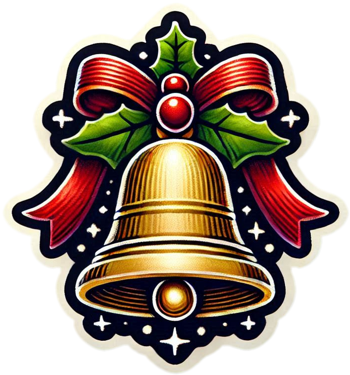 small christmas gold bell png