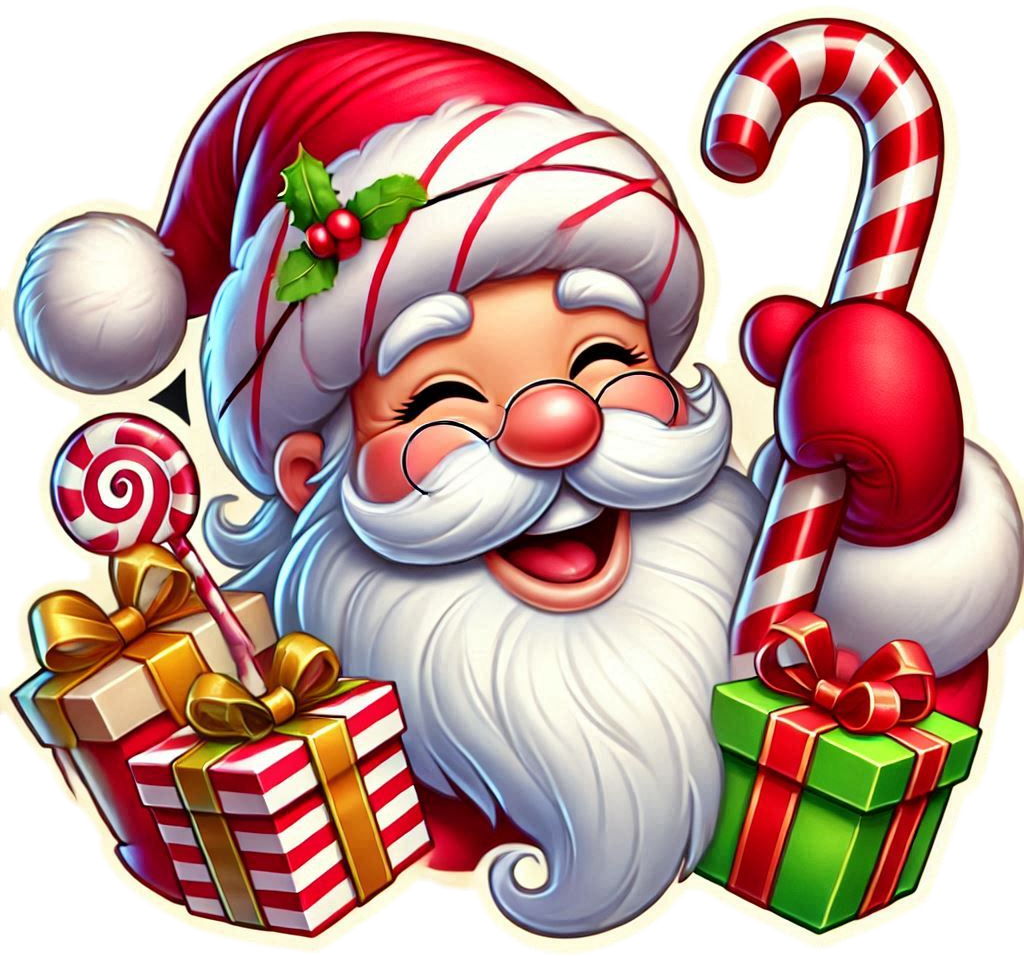 smiling santa claus png for holiday-themed banners