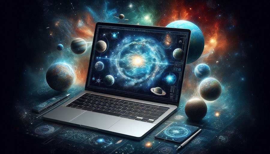 Space Themed Laptop Background Images With Galaxies, Planets, And Stars - Royalty Free Laptop Background Image | Pngmagic Free Download Space Themed Laptop Background Images With Galaxies, Planets, And Stars - High Quality Laptop Background Background