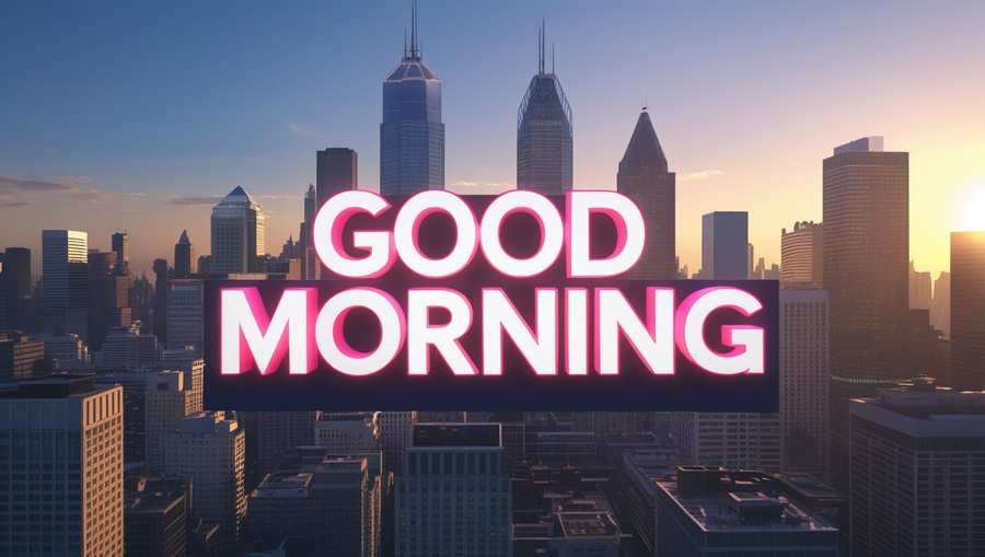 Special good morning image with heartwarming message