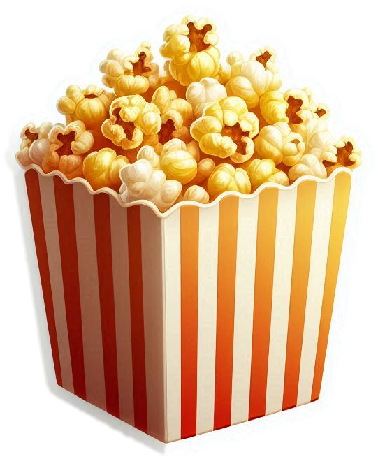 striped popcorn bucket png free download