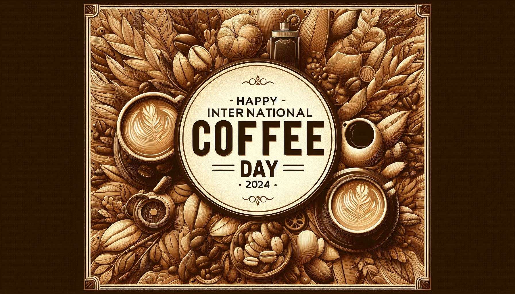 stunning visuals for international coffee day 2024