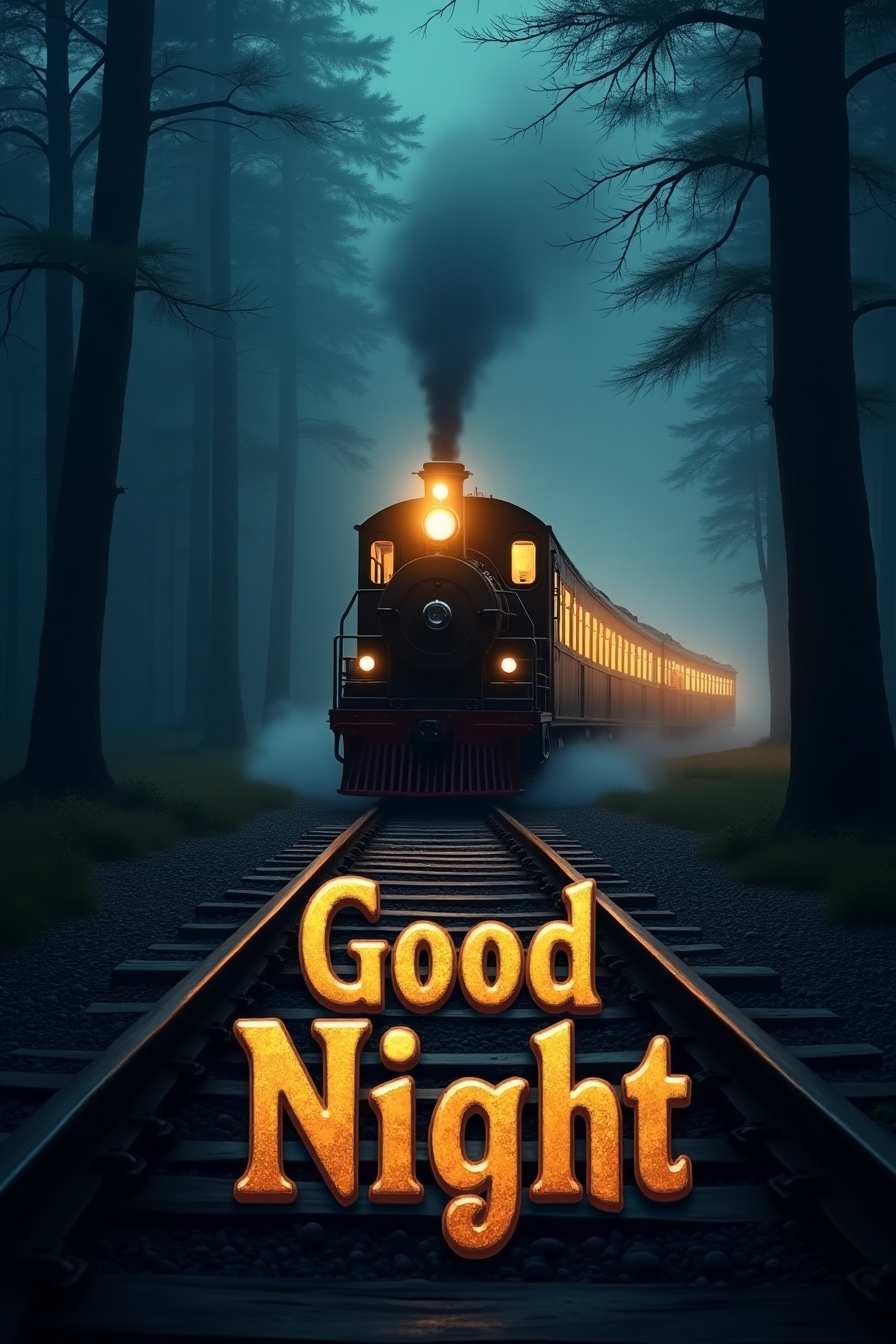 stylish good night pic for girlfriend with name