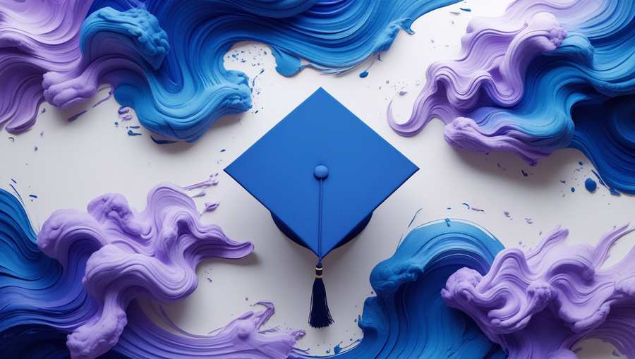 stylish graduation cap background for posters PNG stylish graduation cap background for posters