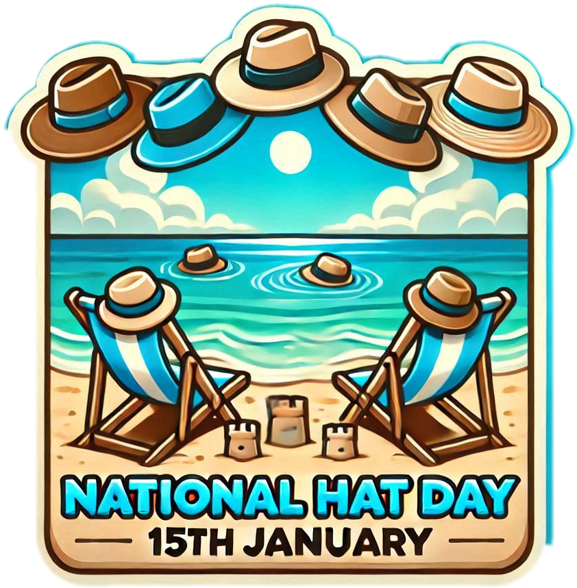 stylish national hat day png graphics 2025