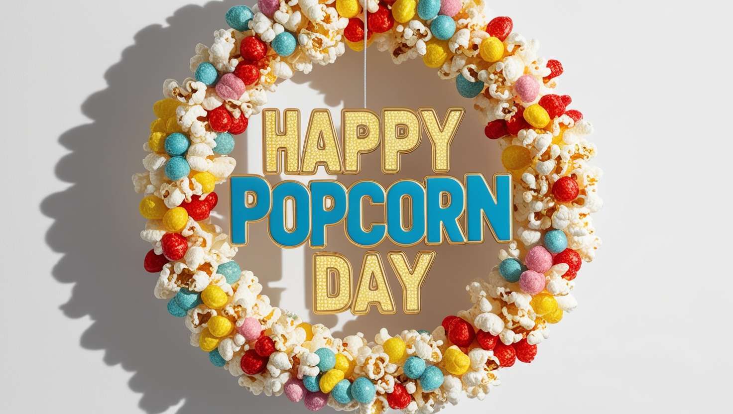 stylish popcorn-themed graphics for national popcorn day 2025