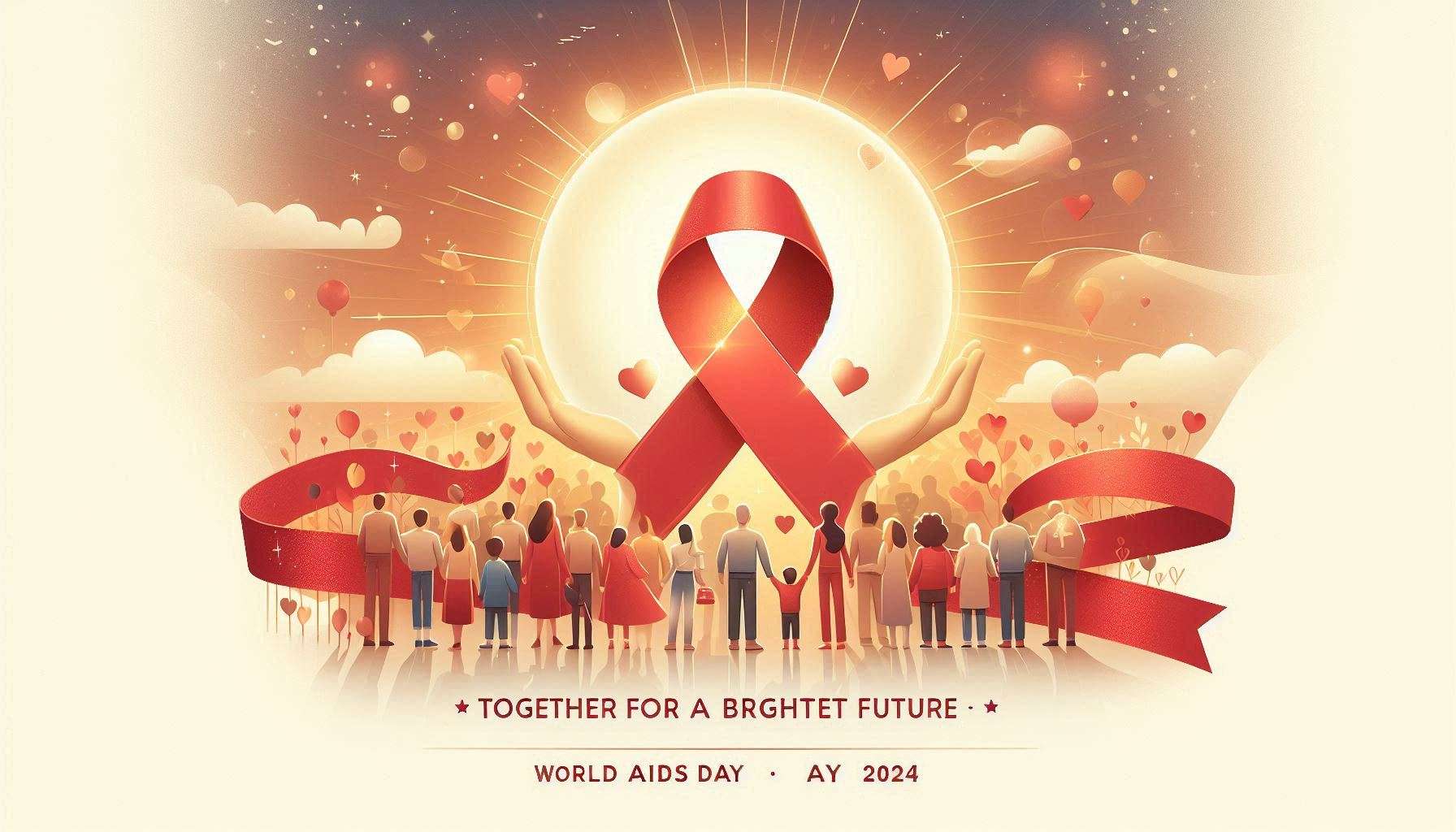 stylish world aids day logo design download