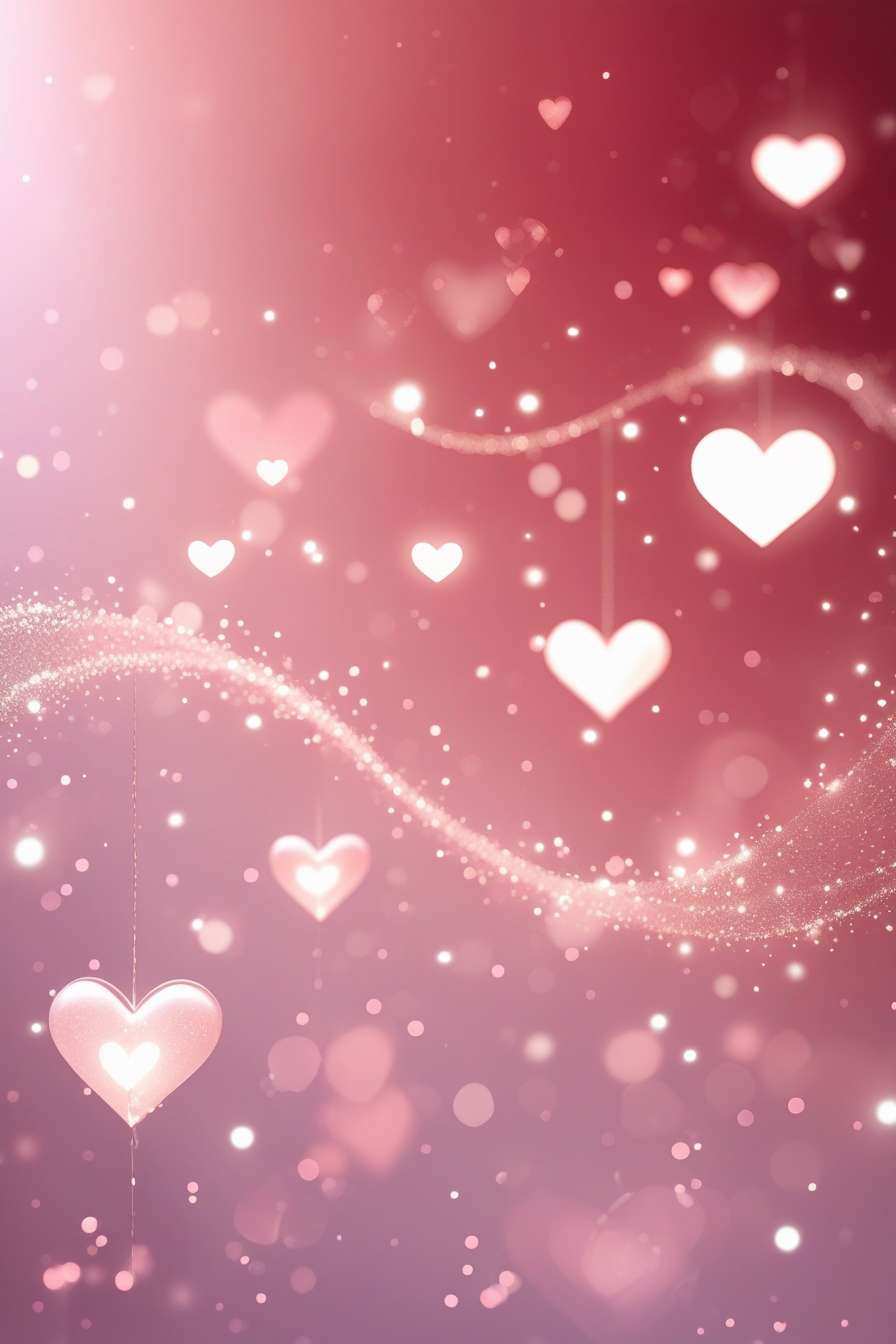 subtle pastel pink and red valentine day desktop wallpapers