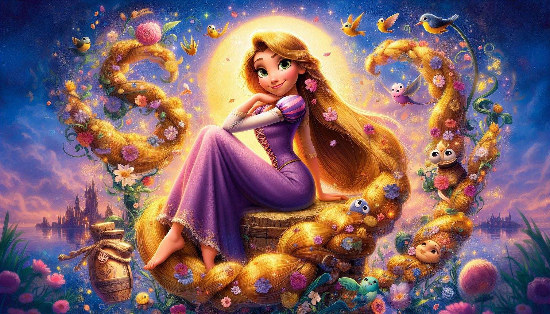 tangled disney wallpaper featuring rapunzel