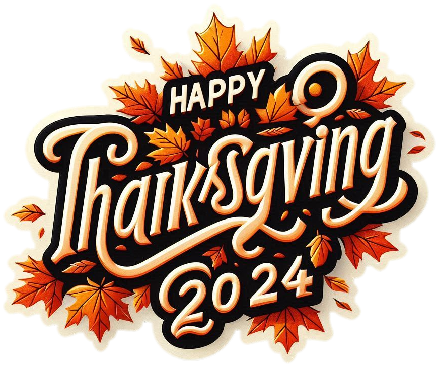 thanksgiving greeting png with family and friends theme