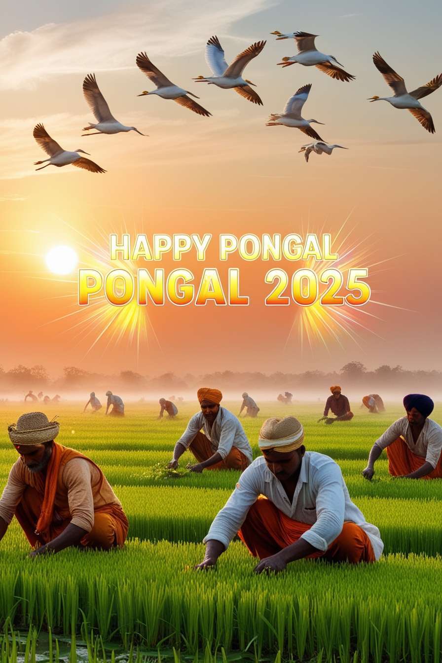 traditional happy pongal greetings 2025 pictures