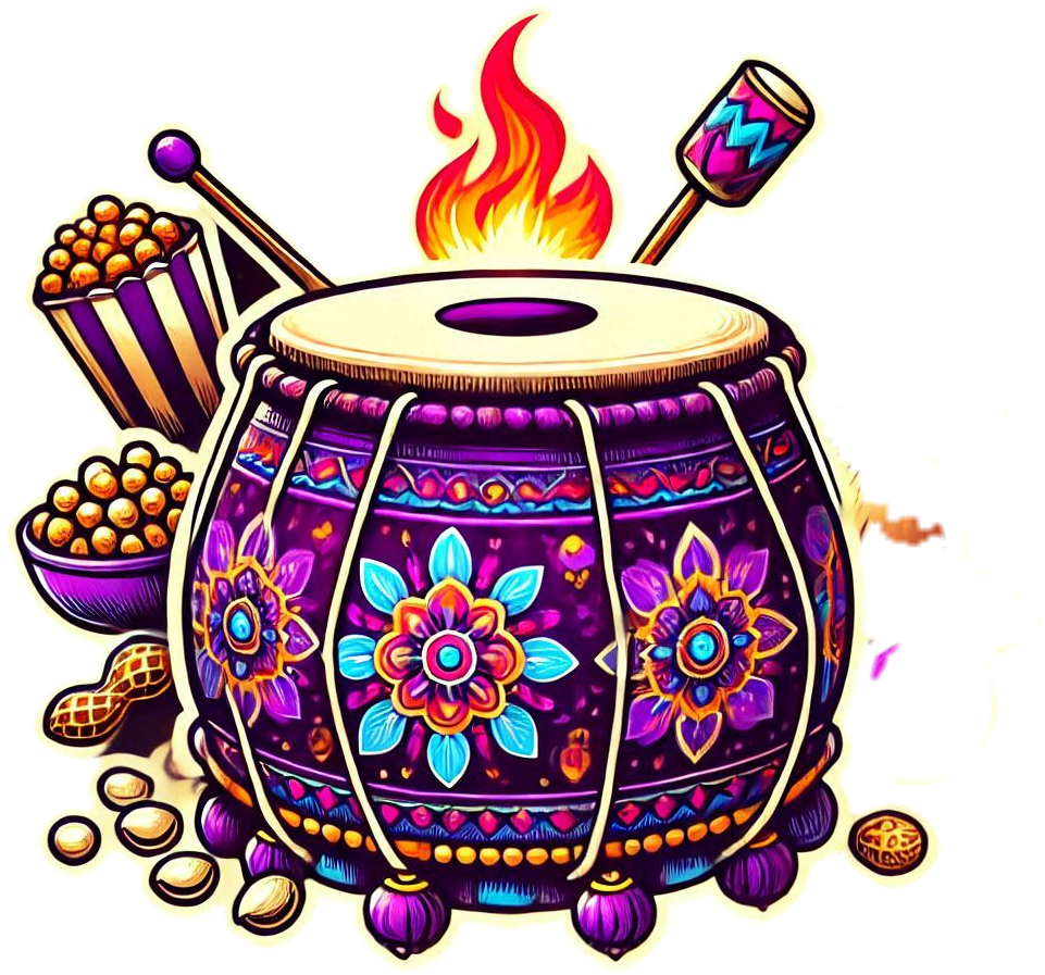 traditional punjabi lohri dhol png clipart