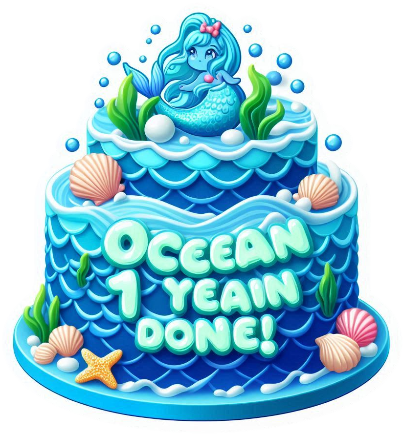 unicorn-themed 1st birthday cake png for girls