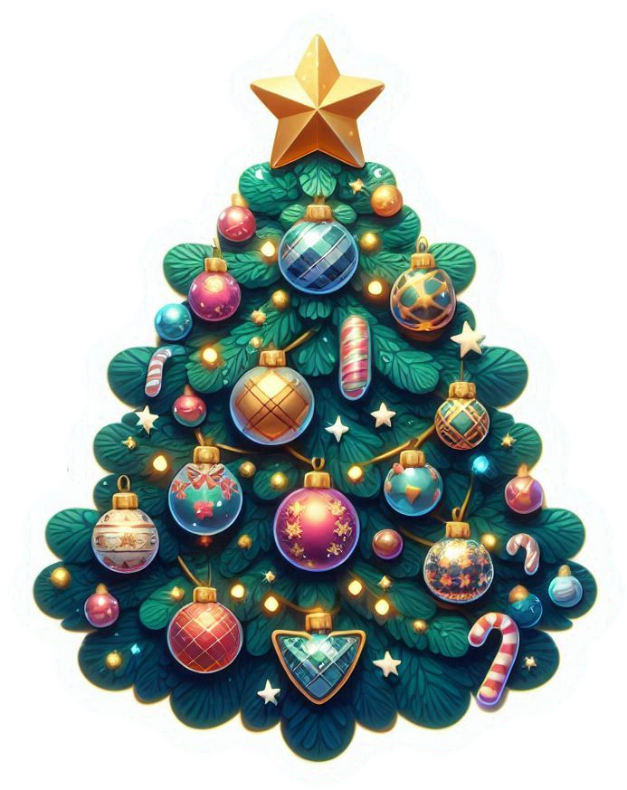 unique christmas tree decoration images for banners