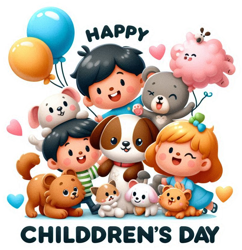 unique happy childrens day png designs