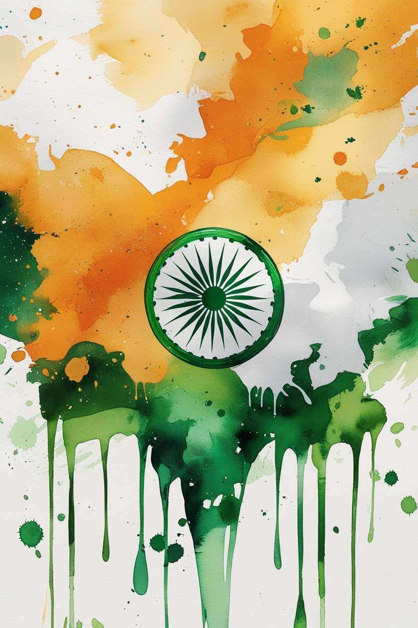 unique republic day flag background for graphic projects