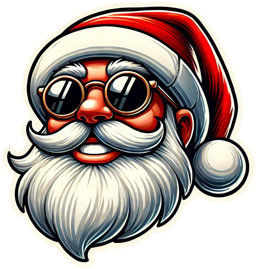 unique smiling santa claus png for diy crafts