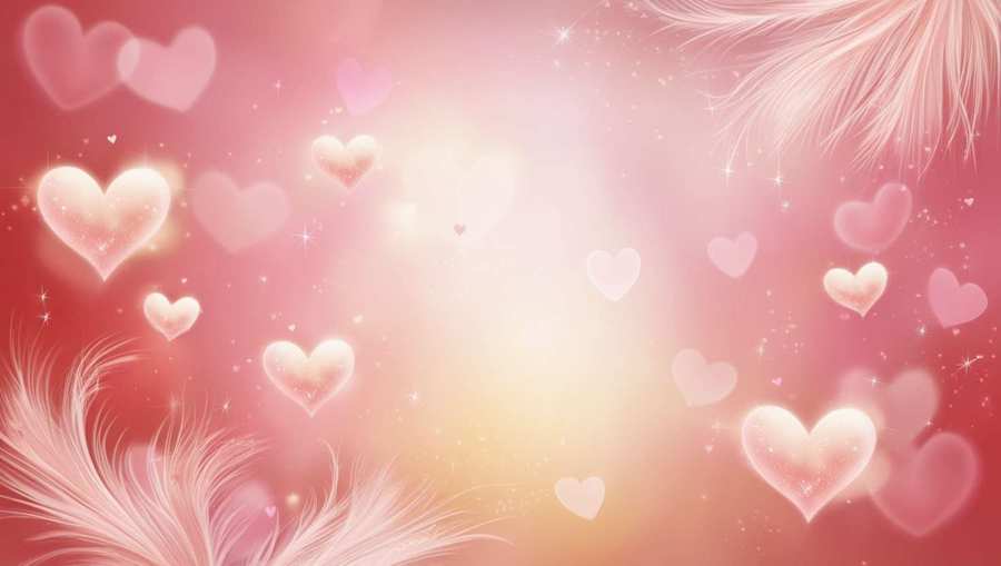 valentine day red and pink background wallpapers with cupids