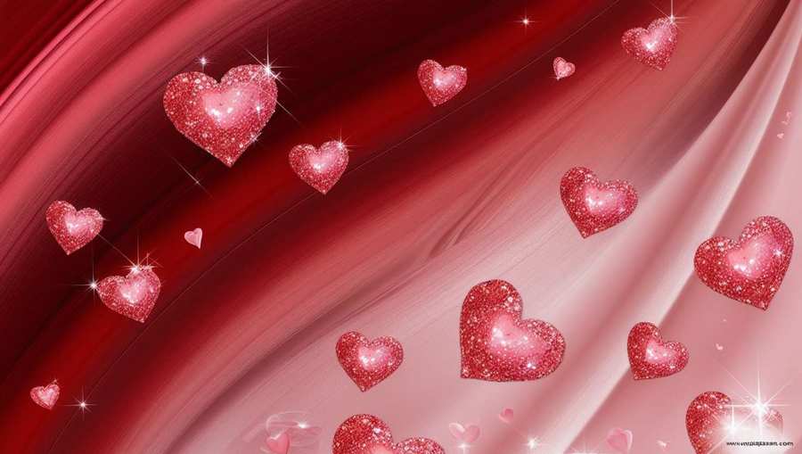 valentine day red and pink wallpaper with love theme