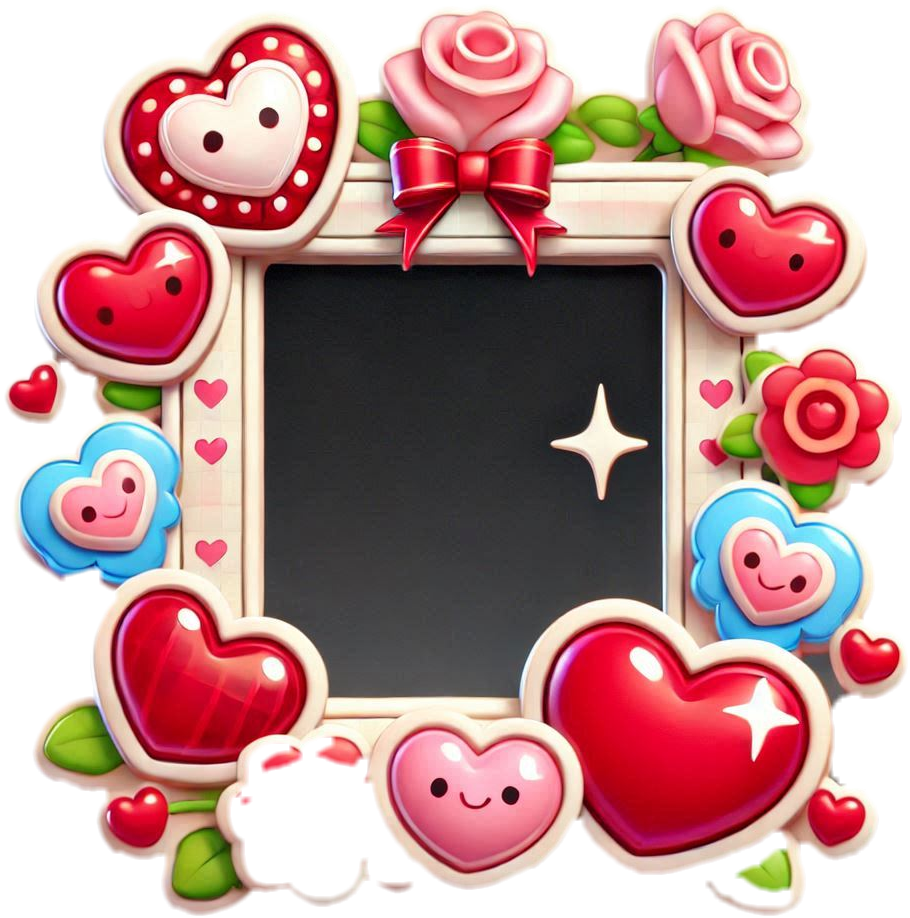 valentines day photo frame png free