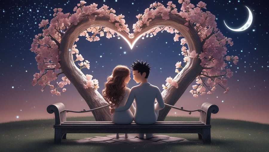 valentines day romantic scene wallpaper for lovers