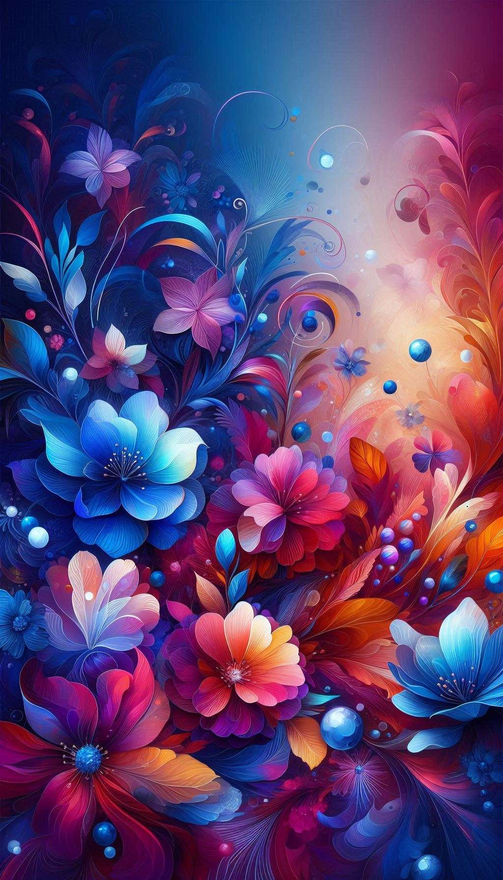 vibrant floral nature wallpapers for phone