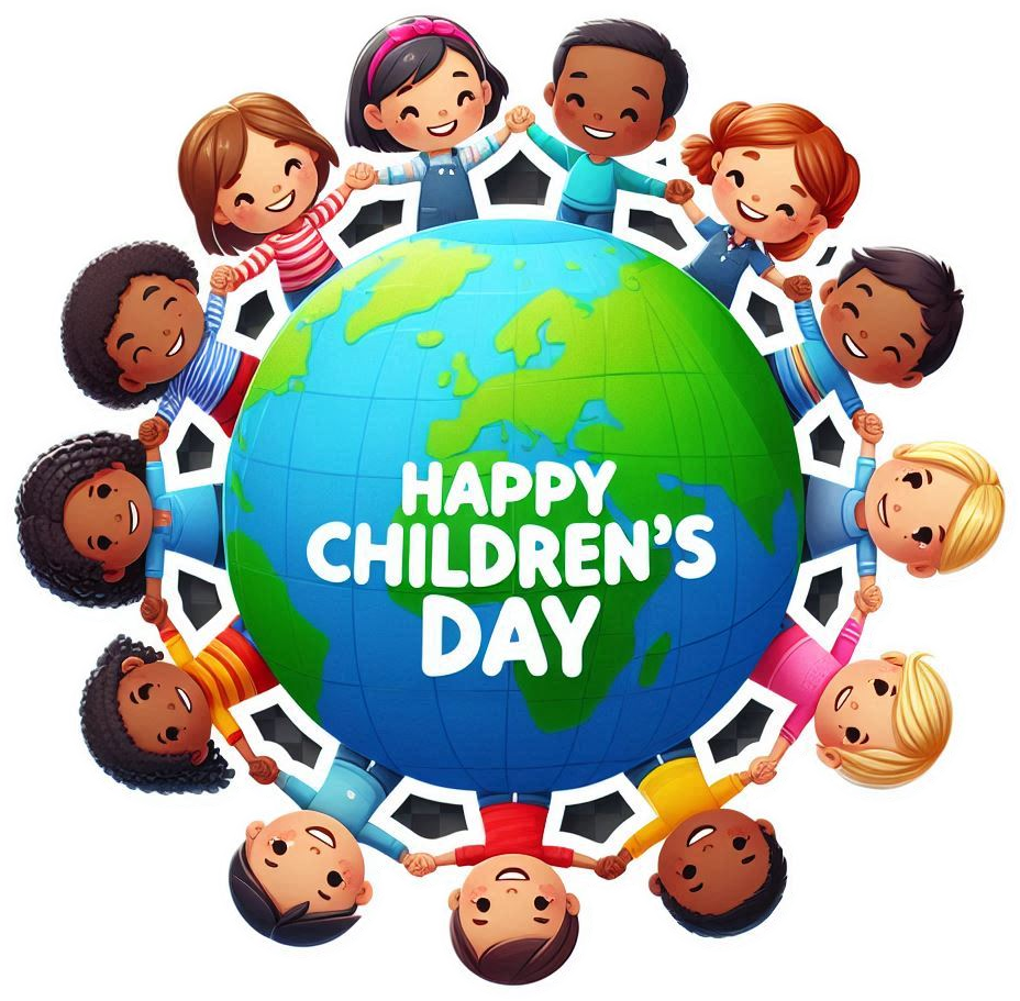 vibrant happy childrens day png backgrounds