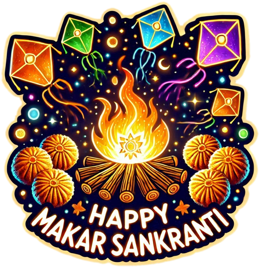 vibrant happy makar sankranti png for youtube thumbnails