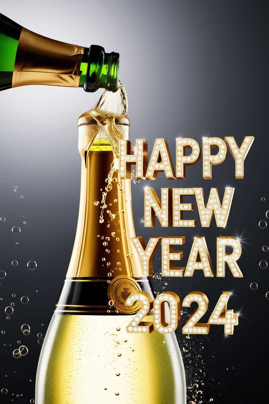 vibrant happy new year 2024 wallpapers in full hd