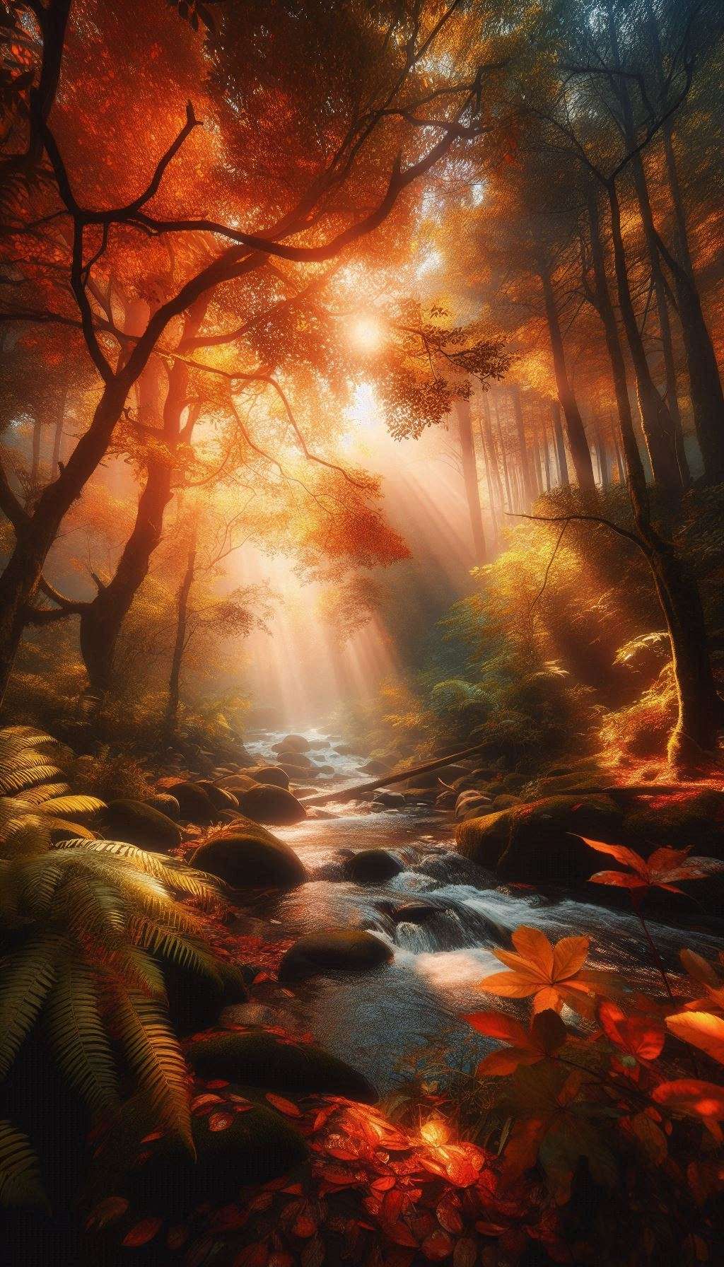 vibrant hd nature background for autumn seasons