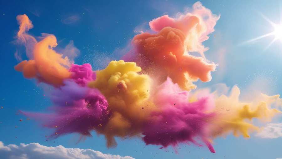 Vibrant Holi Color Explosion Background - Royalty Free Holi Background Image | Pngmagic Free Download Vibrant Holi Color Explosion Background - High Quality Holi Background Background