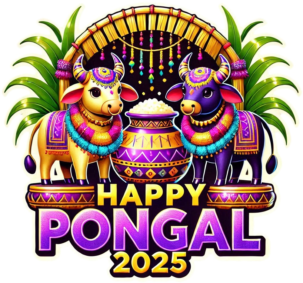 vibrant pongal holiday and wishes png templates