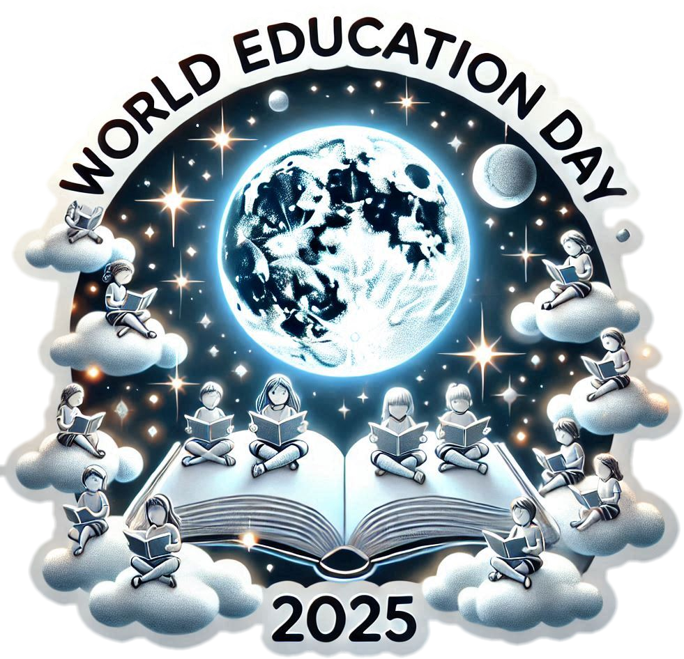 vibrant world education day 2025 png for banners