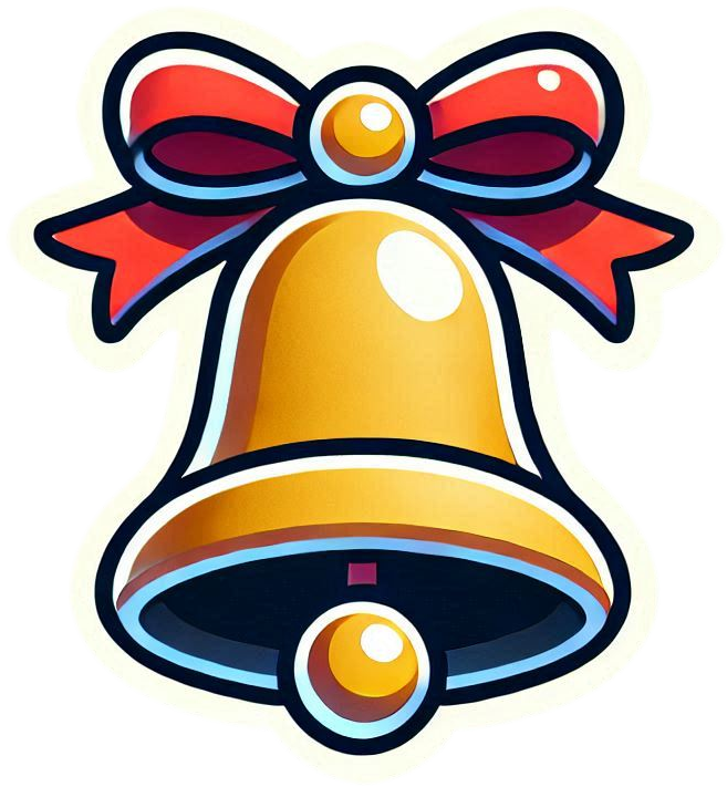 vintage christmas bell png for download