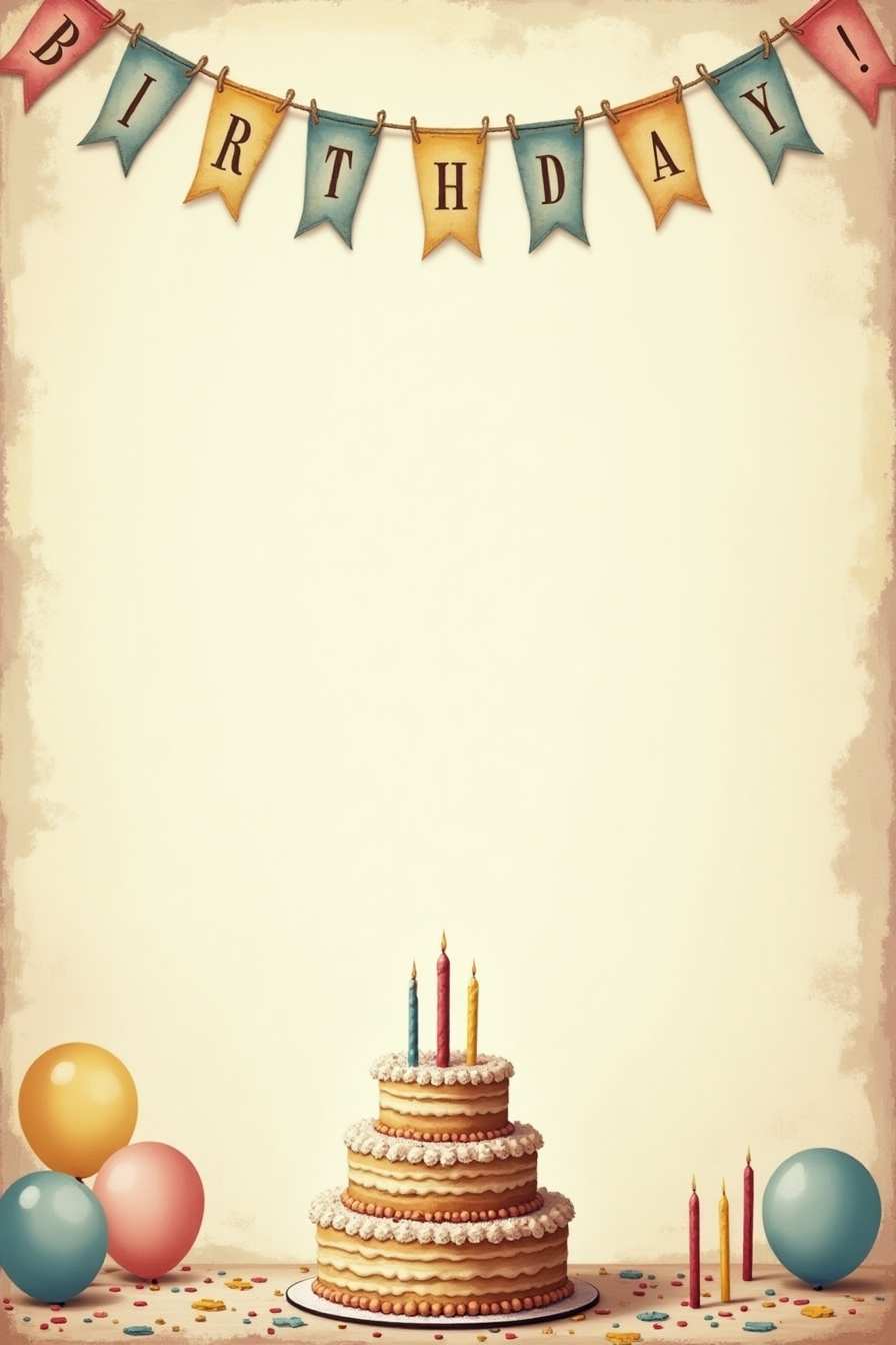 Vintage Style Birthday Background Design - Royalty Free Birthday Background Image Download | Pngmagic 2025 Free Download Vintage Style Birthday Background Design - High Quality Birthday Background Background