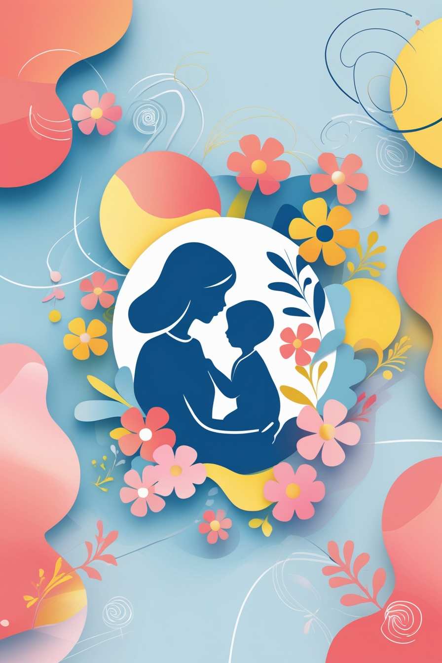Watercolor Mothers Day background free
