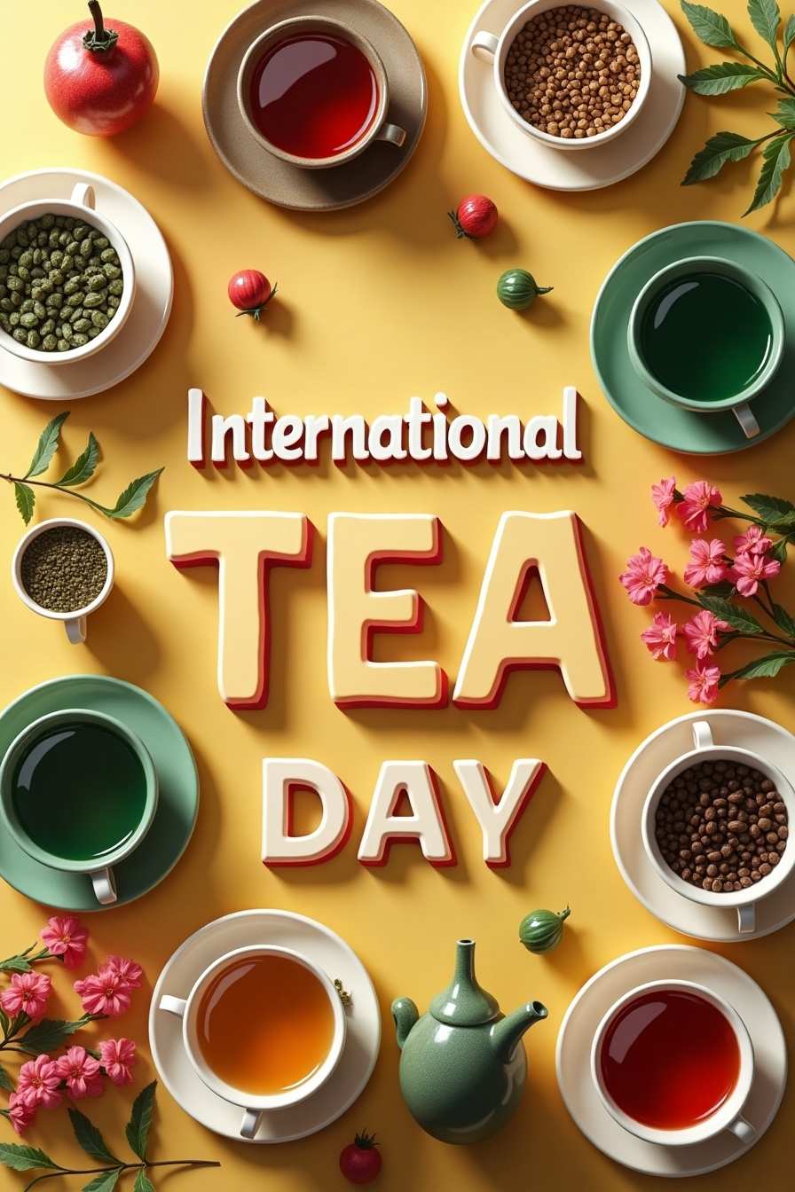 watercolor tea illustration