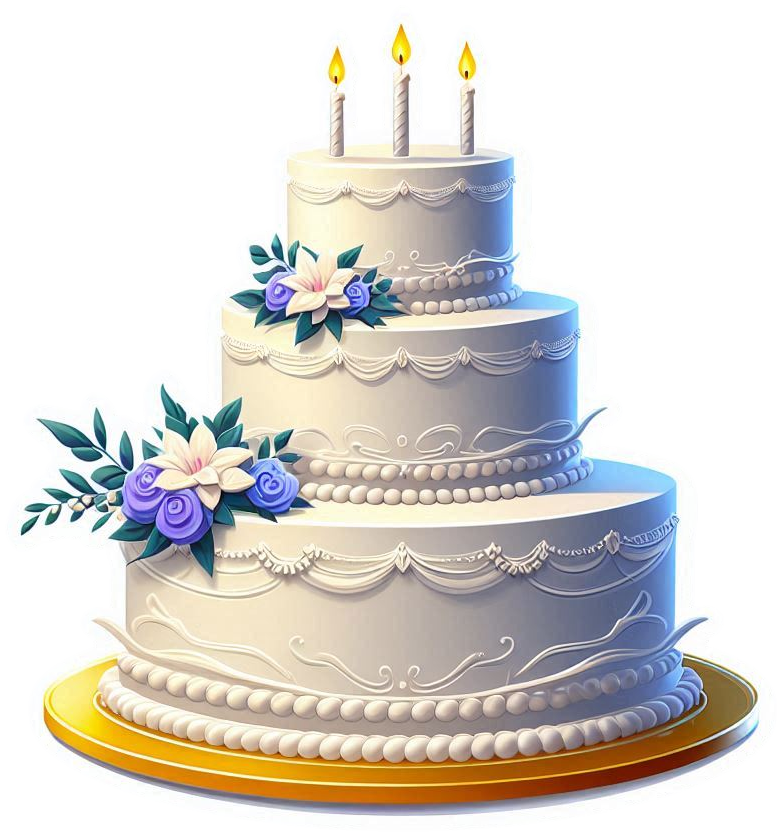 wedding birthday cake png transparent