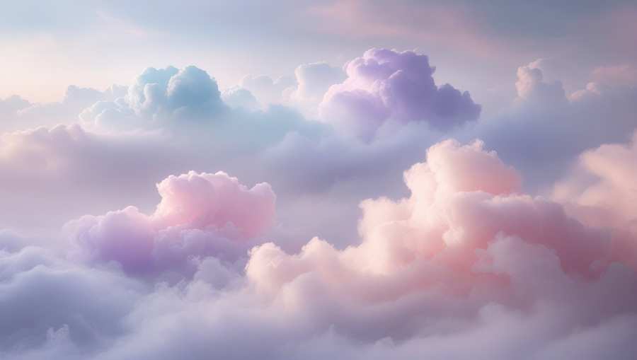 white fluffy cloud background