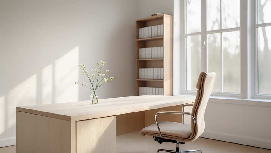 White Minimalist Office Background Image - Royalty Free Zoom Background Image | Pngmagic Free Download White Minimalist Office Background Image - High Quality Zoom Background Background