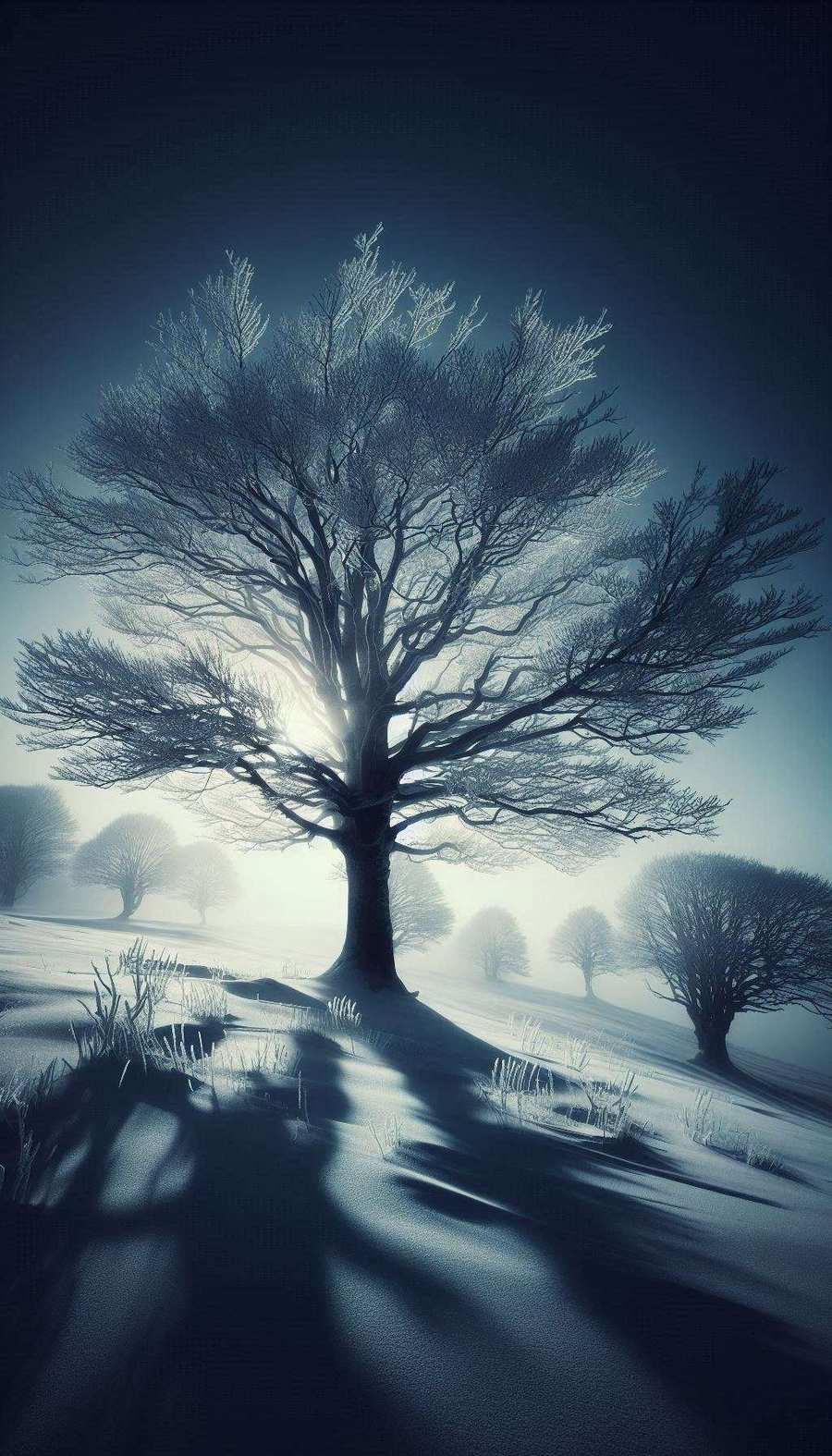 winter tree silhouettes wallpapers in hd