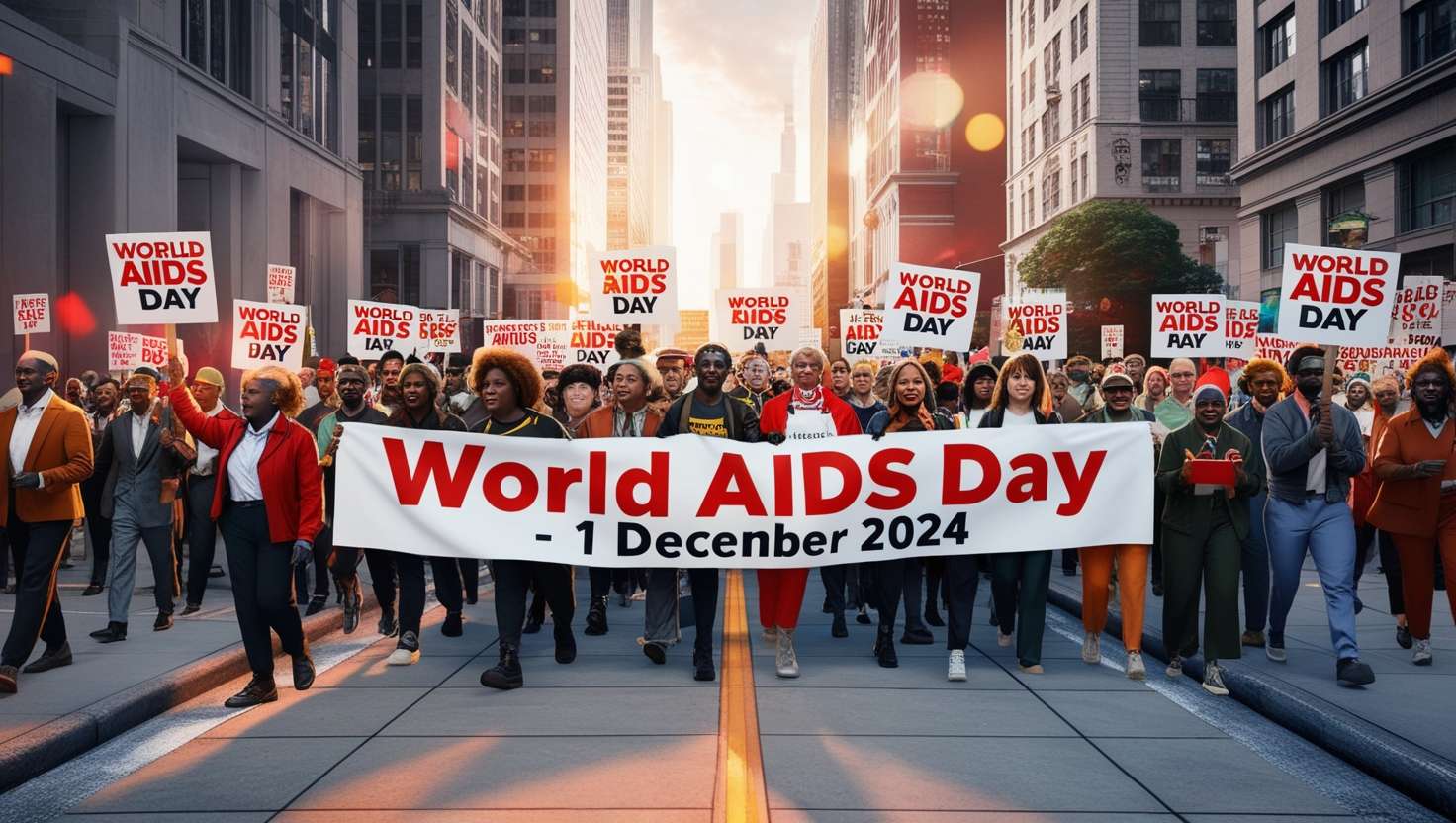 world aids day 2024 minimalist design png